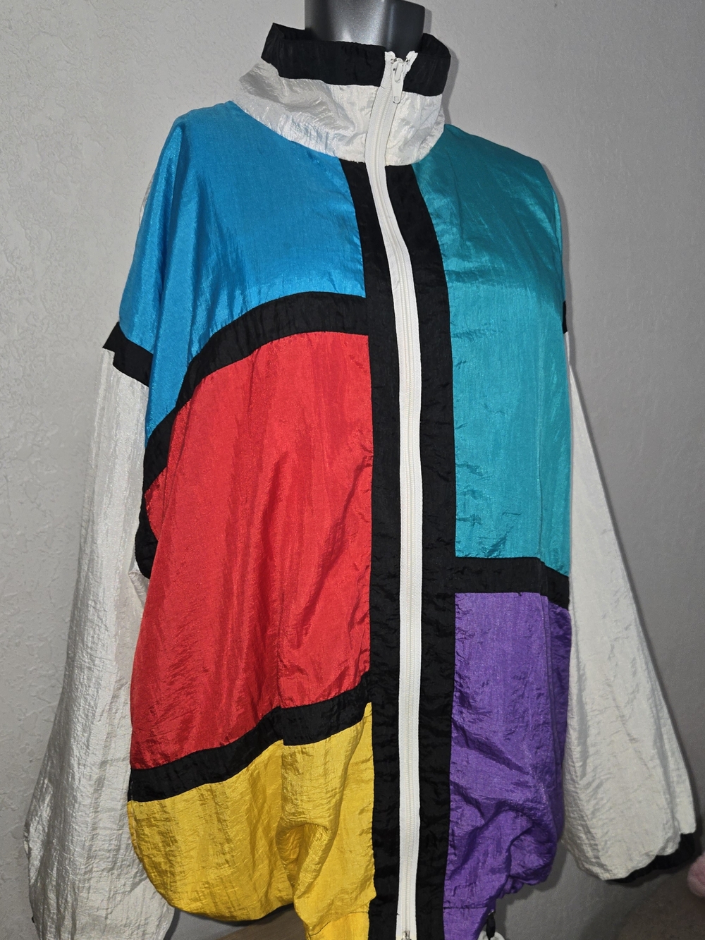 Vintage Colorblock Windbreaker